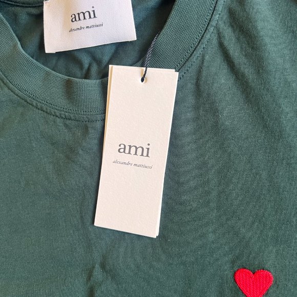 NEW W/ TAGS AMI  Crew Neck Short Sleeve T-Shirt - Picture 5 of 5